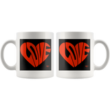 Love Heart Graphic Mug - Audio Swag