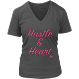 Hustle & Heart Ladies V-neck T-shirt