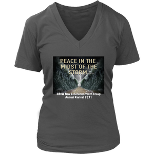 2021 New Generation-Peace Ladies V-neck T-shirt