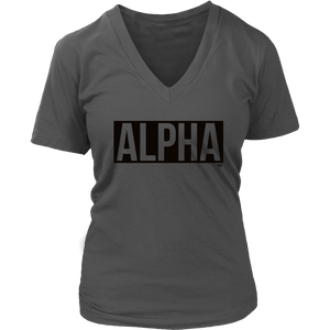 Alpha Ladies V-neck T-shirt - Audio Swag