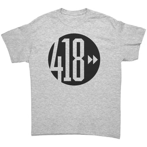 418 Black Logo Mens T-shirt