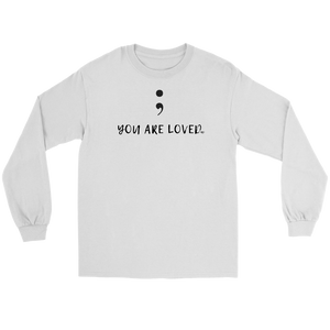 Semicolon You Are Loved Long Sleeve Tee - Audio Swag
