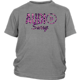 Audio Swag Pink Cheetah Logo Youth T-shirt - Audio Swag