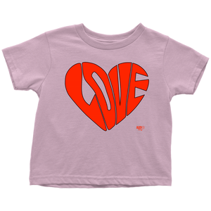 Love Heart Graphic Toddler T-shirt - Audio Swag