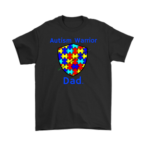 Autism Warrior Dad Mens T-shirt - Audio Swag