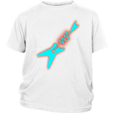 Neon Electric Guitar Ladies Youth T-shirt