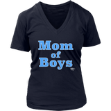 Mom Of Boys Ladies V-neck T-shirt