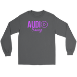 Audio Swag Fuschia Logo Long Sleeve T-shirt