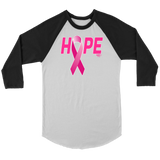 Breast Cancer Awareness Ribbon Hope Raglan