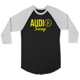 Audio Swag Yellow Logo Raglan - Audio Swag
