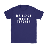 Bad@ss Music Teacher Ladies Tee - Audio Swag