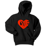 Love Heart Graphic Youth Hoodie