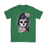 Day Of The Dead Woman Ladies T-shirt - Audio Swag