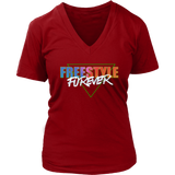 Freestyle Forever Ladies V-Neck T-shirt - Audio Swag