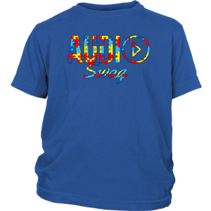Audio Swag Autism Awareness Puzzle Logo Youth T-shirt - Audio Swag