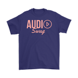 Audio Swag Peach Logo Mens T-shirt