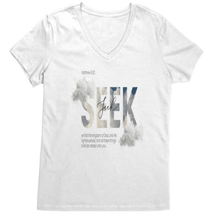 2024 New Generation Revival Seek Ladies V-neck T-shirt