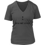 Semicolon You Are Loved Ladies V-Neck Tee