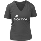 Queen Ladies V-Neck Tee