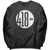 418 White Logo Sweatshirt