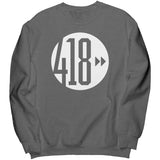 418 White Logo Sweatshirt