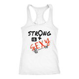 Strong is Sexy Ladies Racerback Tank - Audio Swag