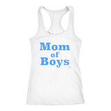 Mom Of Boys Ladies Racerback Tank Top - Audio Swag