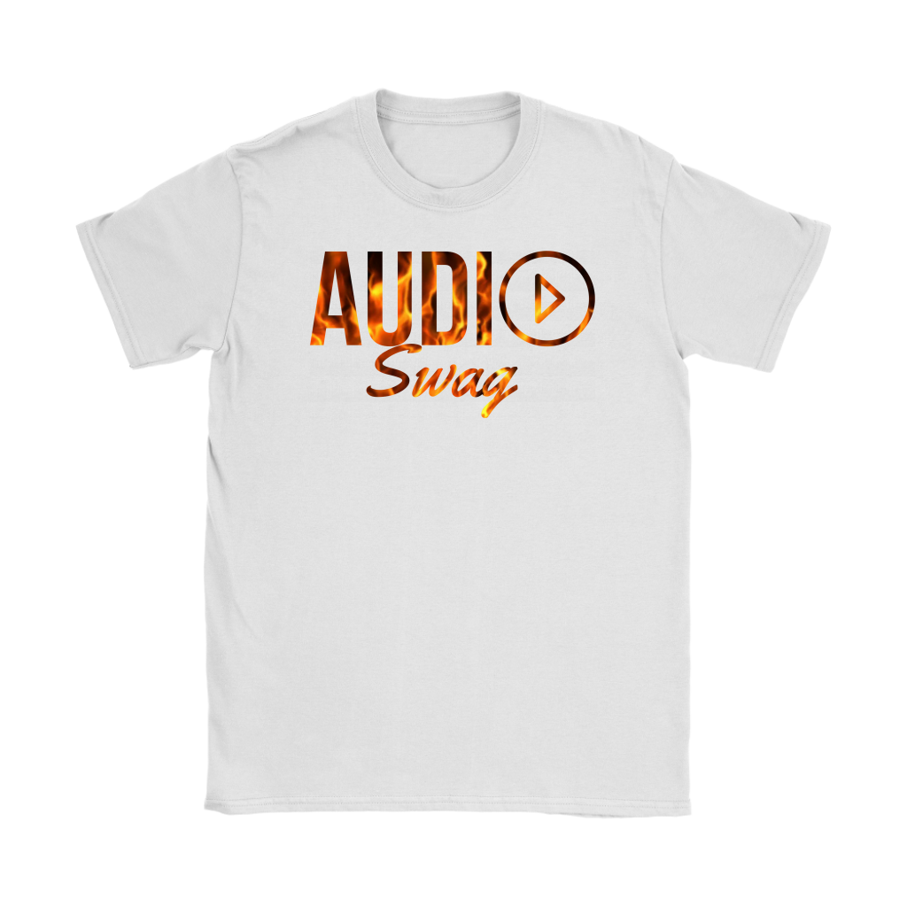 Audio Swag Fire Logo Ladies T-shirt - Audio Swag