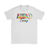 Audio Swag Autism Awareness Puzzle Logo Ladies  T-shirt