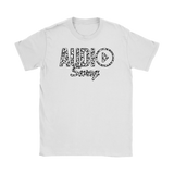Audio Swag White Cheetah Logo Ladies T-shirt