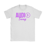 Audio Swag Fuschia Logo Ladies T-shirt - Audio Swag