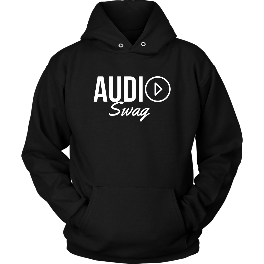 Audio Swag White Logo Hoodie - Audio Swag