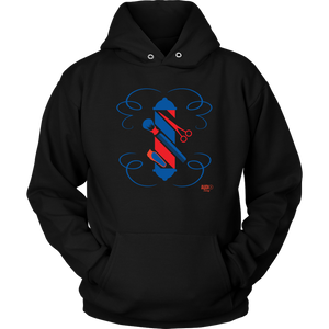 Barber Hairstylist Tools Graphic Hoodie - Audio Swag