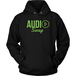 Audio Swag Green Logo Hoodie - Audio Swag