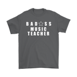 Bad@ss Music Teacher Mens Tee - Audio Swag