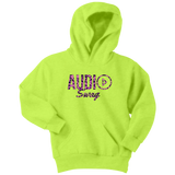 Audio Swag Pink Cheetah Logo Youth Hoodie - Audio Swag