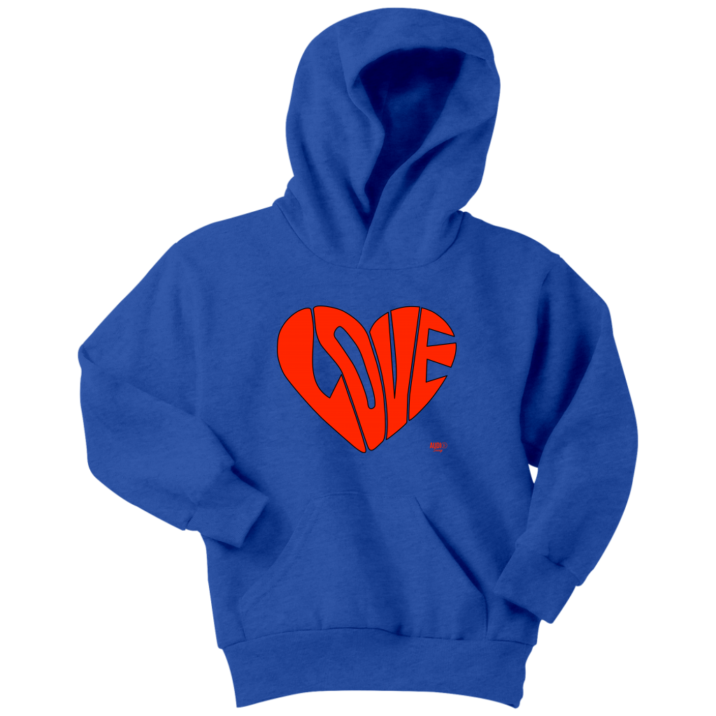 Love Heart Graphic Youth Hoodie - Audio Swag