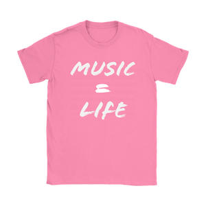 Music = Life Ladies Tee - Audio Swag