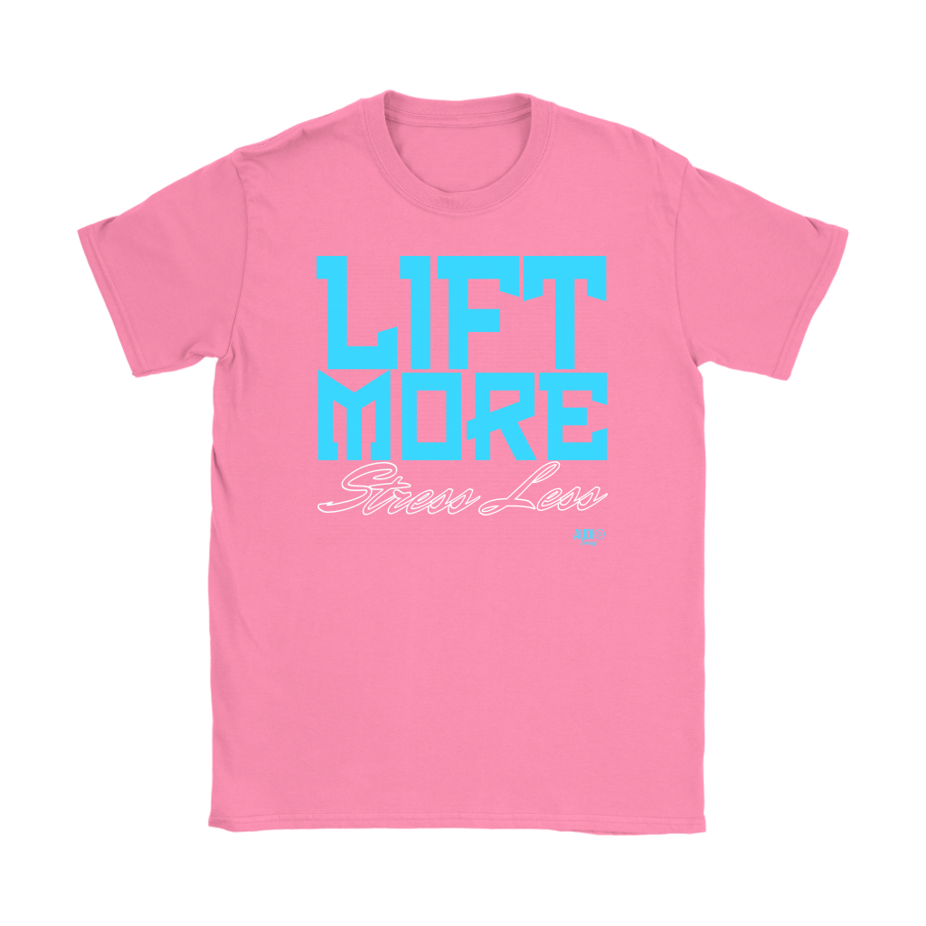 Lift More Stress Less Ladies T-shirt - Audio Swag
