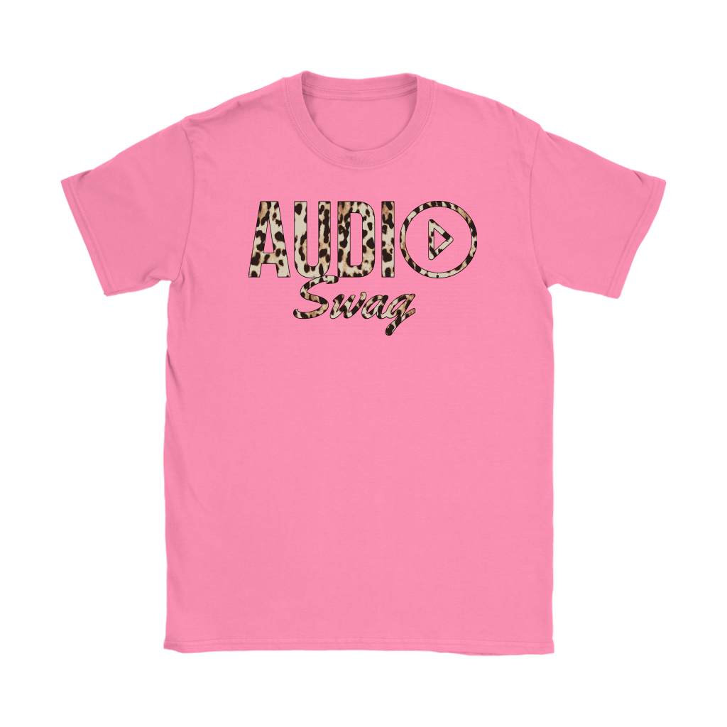 Audio Swag Leopard Logo Ladies T-shirt - Audio Swag