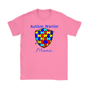 Autism Warrior Mama Ladies T-shirt - Audio Swag