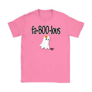 Fa-BOO-lous Ghost Ladies T-shirt - Audio Swag