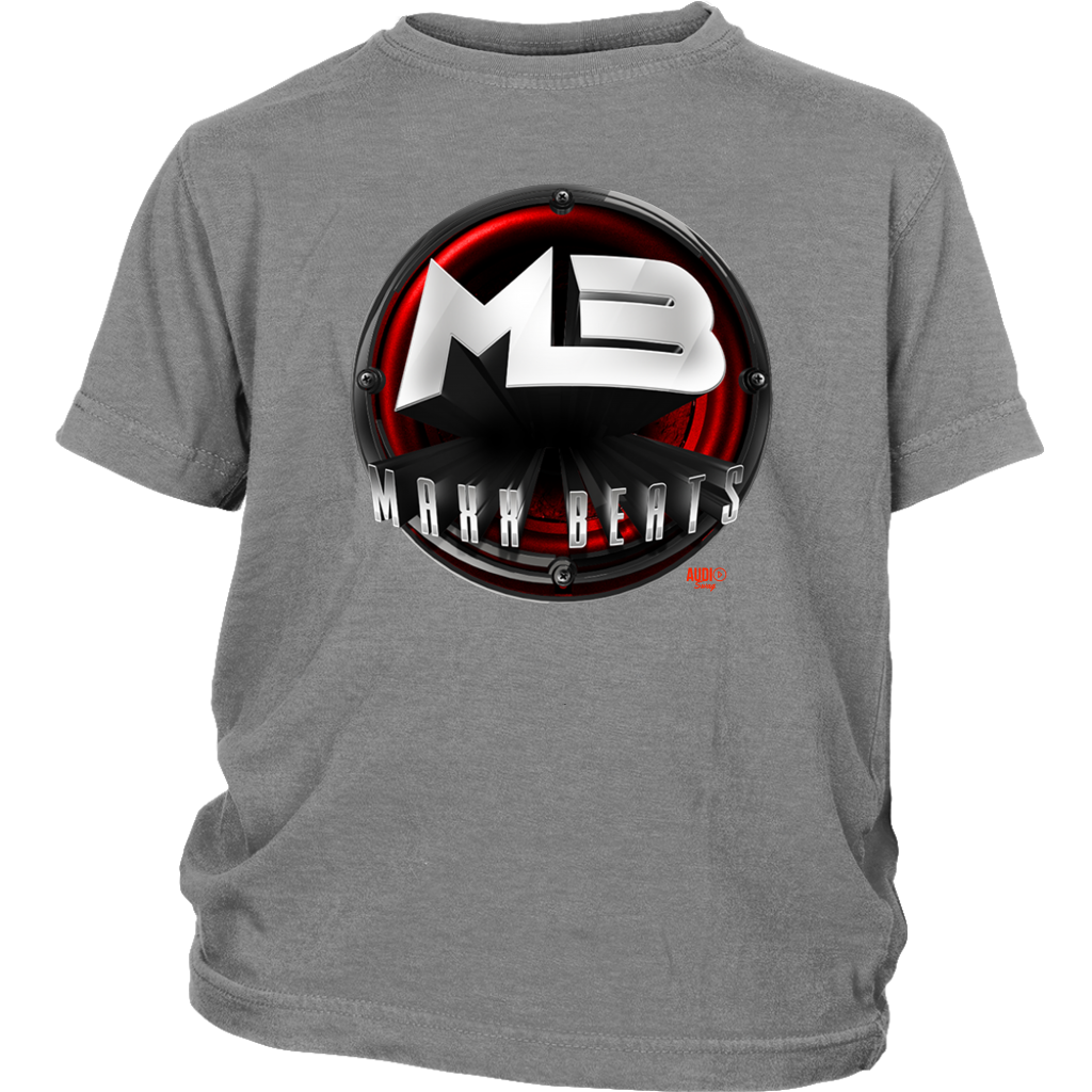 MAXXBEATS Red Logo Youth T-shirt - Audio Swag