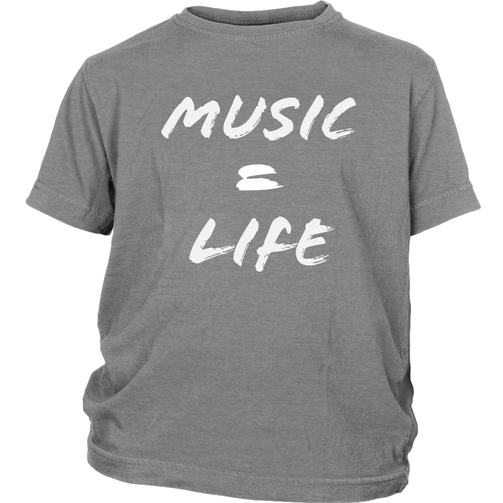 Music = Life Youth T-shirt - Audio Swag