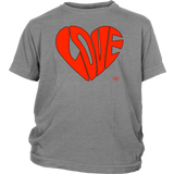 Love Heart Graphic Youth T-shirt - Audio Swag