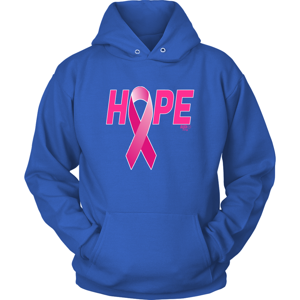 Breast Cancer Awareness Ribbon Hope Hoodie - Audio Swag