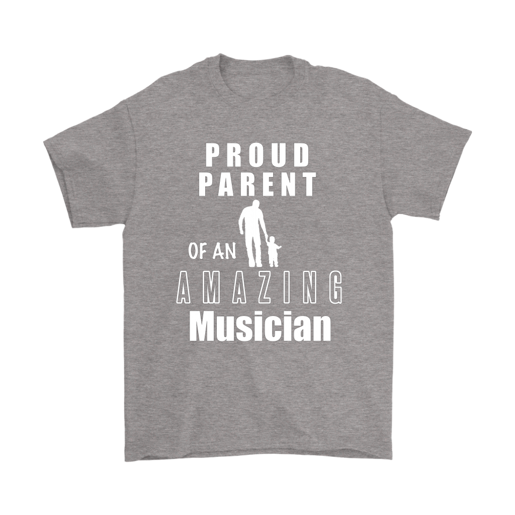 Proud Parent of an Amazing Musician Mens Tee - Audio Swag