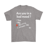 Are You In A Bad Mood Mens T-shirt - Audio Swag