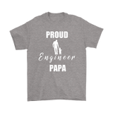 Proud Engineer Papa Mens T-shirt - Audio Swag
