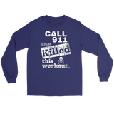 Killed This Workout Fitness Long Sleeve T-shirt - Audio Swag